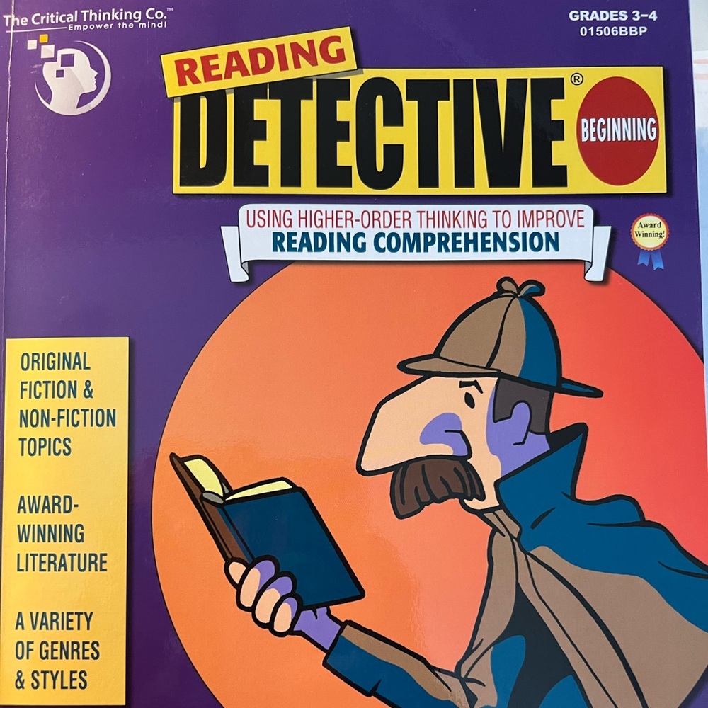 Reading Detective Book for Grades 3-4